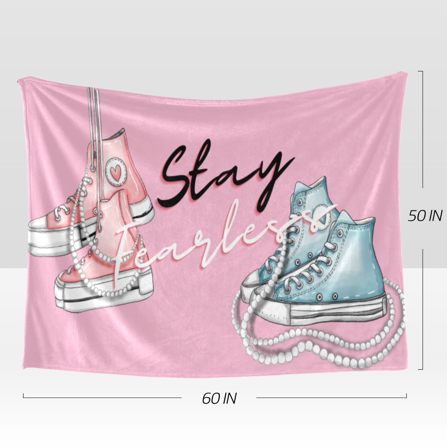 Ultrasoft Stay Fearless Microfleece Blanket 60" x 50"
