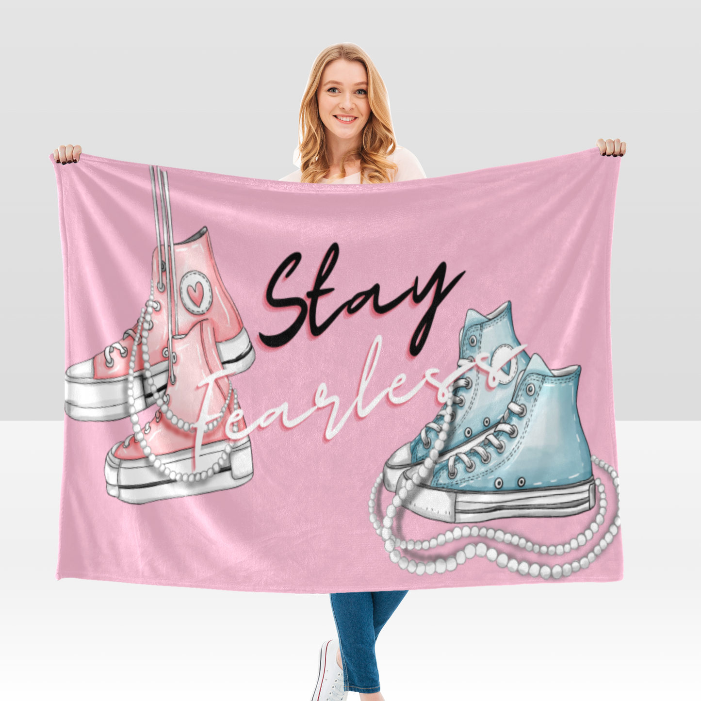 Ultrasoft Stay Fearless Microfleece Blanket 60" x 50"