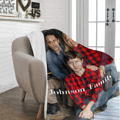 Family Keepsake Photo Ultrasoft Microfleece Blanket 70" x 80"