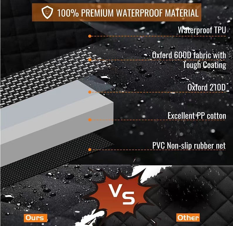Water And Dirt Resistant Pet Car Mat