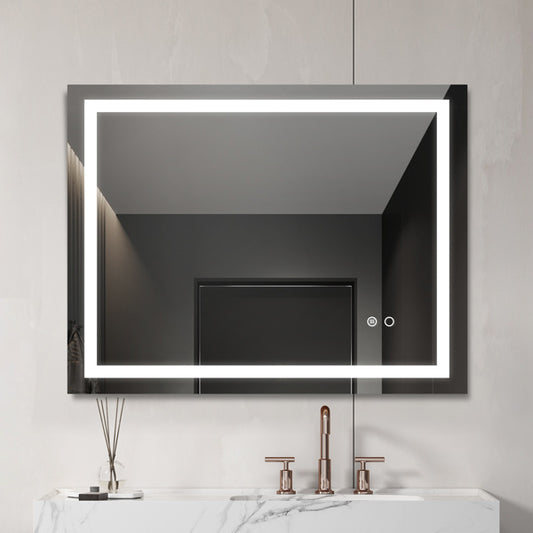 LumiGlow – LED Wall-Mounted Bathroom Mirror