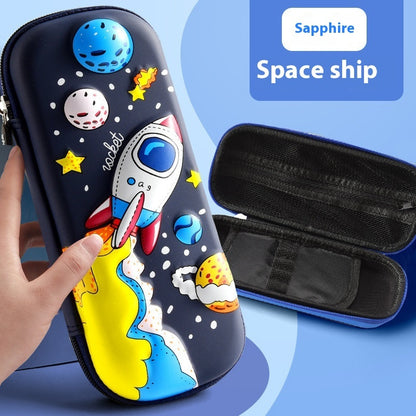 3D Leather Pencil Cases – Stylish Stationery Storage Boxes