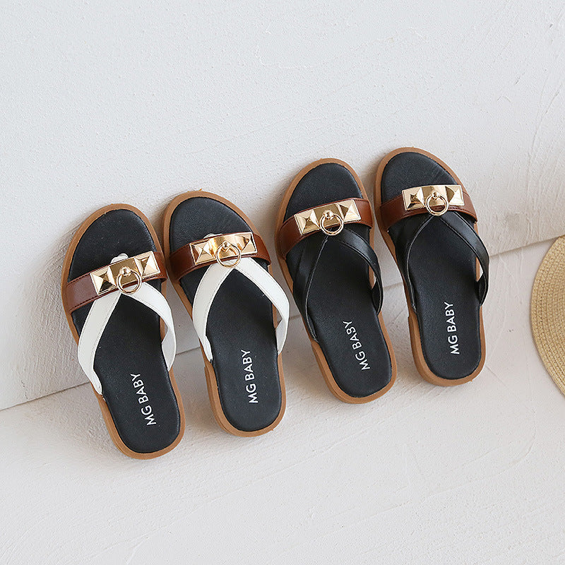 British Style Retro Children's Sandals