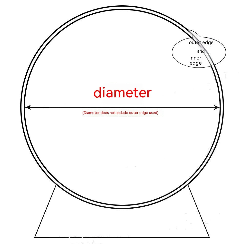 Round Fabric Backdrop – Baby Shower & Party Photo Background for Banquets & Events