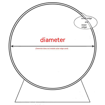 Round Fabric Backdrop – Baby Shower & Party Photo Background for Banquets & Events