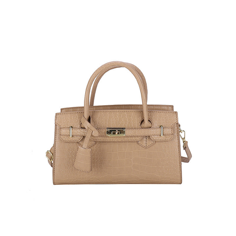 Crocodile Pattern Kelly Handbag – Fashion Luxury for Modern Women