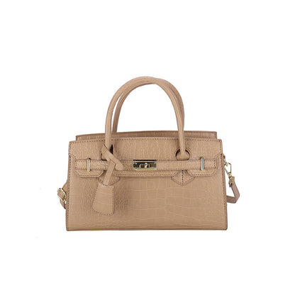 Crocodile Pattern Kelly Handbag – Fashion Luxury for Modern Women