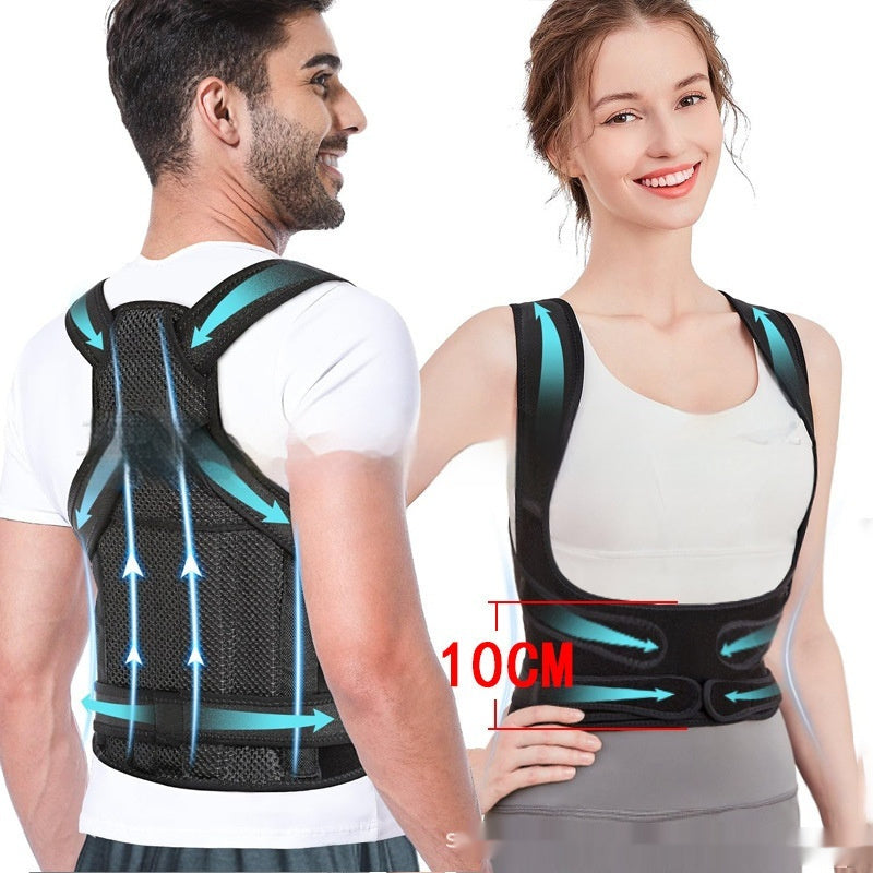 Breathable Mesh Posture Corrector – Invisible Back Straightener & Shoulder Support