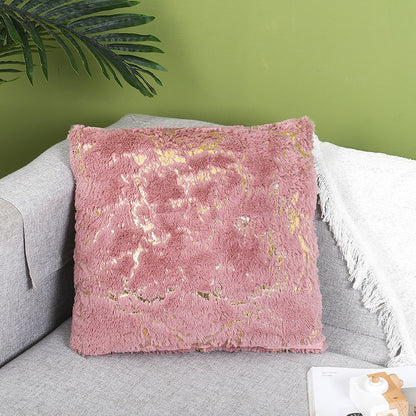 Nordic Luxury Plush Pillowcase – Gilded Accent Home Decor