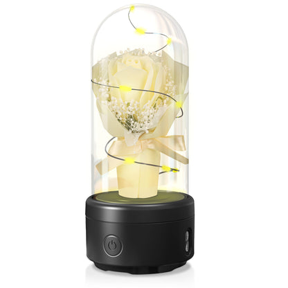 Mother’s Day Gifts – LED Rose Bouquet with Bluetooth Speaker in Glass Dome