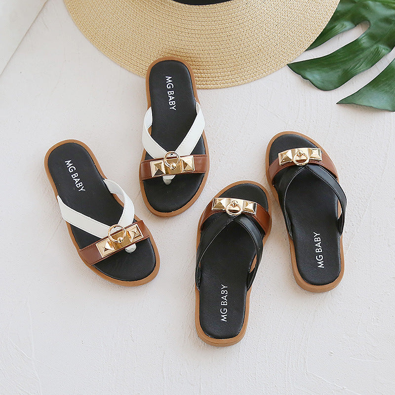 British Style Retro Children's Sandals