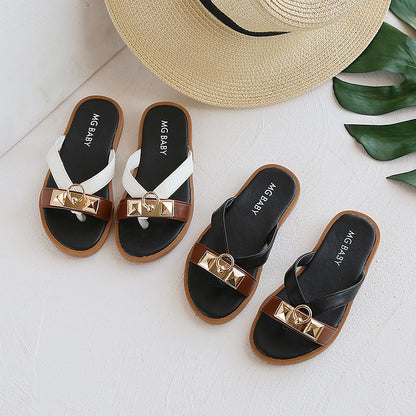 British Style Retro Children's Sandals