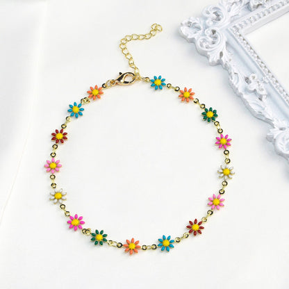 Fashionable Little Daisy Anklet