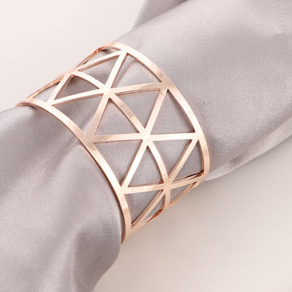 Prismatic Napkin Ring – Elegant Table Decor Accent (Sold Individually, No Packaging)