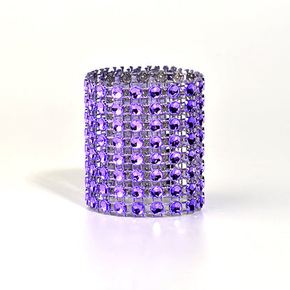 Net Drill Napkin Ring – Elegant Rhinestone-Inspired Holder for Hotel & Formal Table Settings
