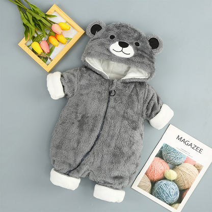 Hooded Baby Bear Onesie